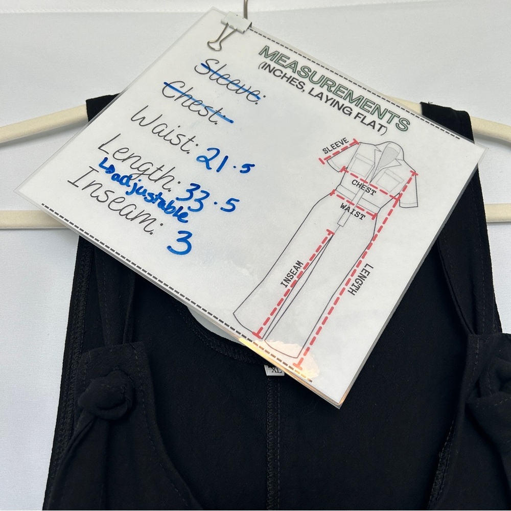 Black Button Front Romper - image 5